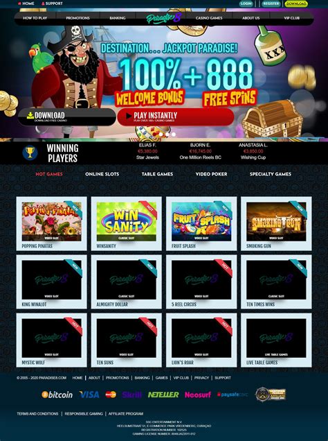 paradise 8 online casino login/